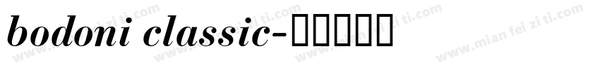 bodoni classic字体转换